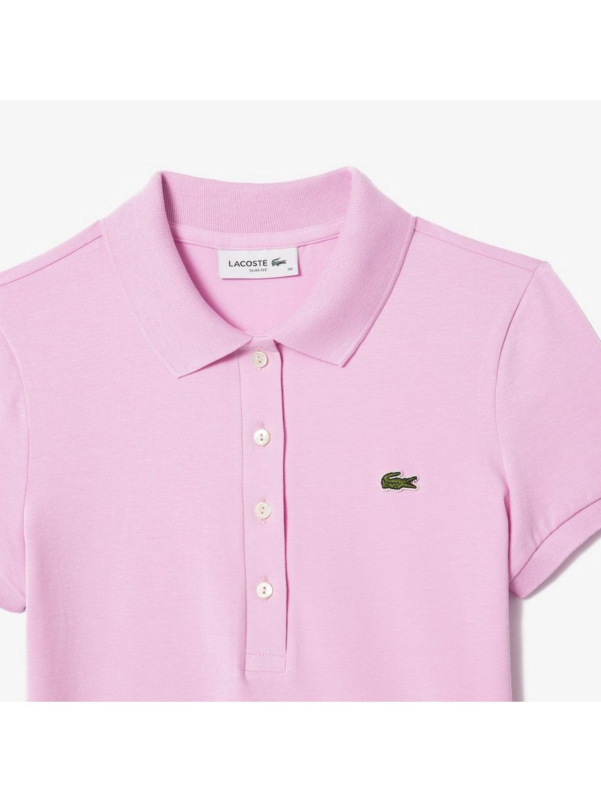 LACOSTE T-Shirt e Polo Donna DF3443 IXV Rosa - Stilato