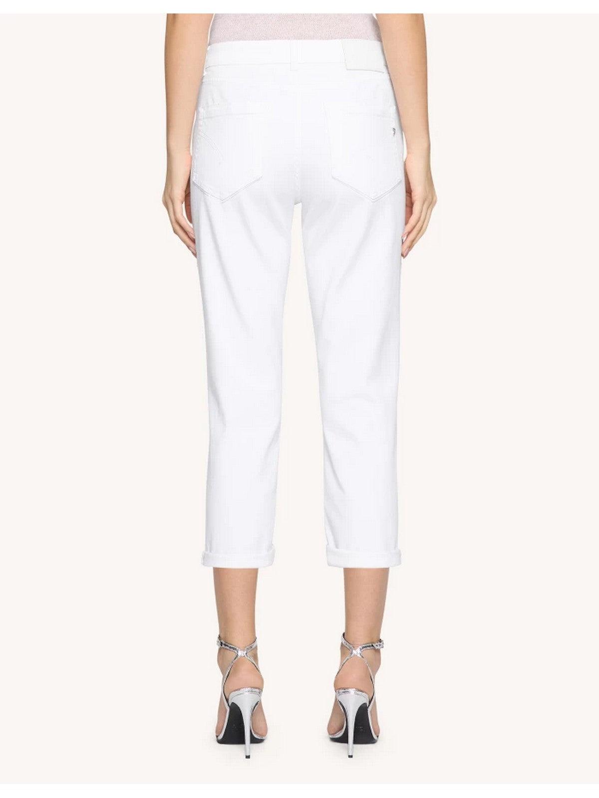 DONDUP Pantalone Donna Koons gioiello DP268B BS0030D PTD 000 Bianco - Stilato