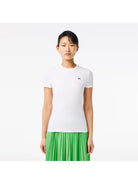 LACOSTE T-Shirt e Polo Donna TF7218 001 Bianco - Stilato