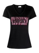 LIU JO WHITE T-Shirt e Polo Donna WA4019JS923 Q9993 Nero - Stilato