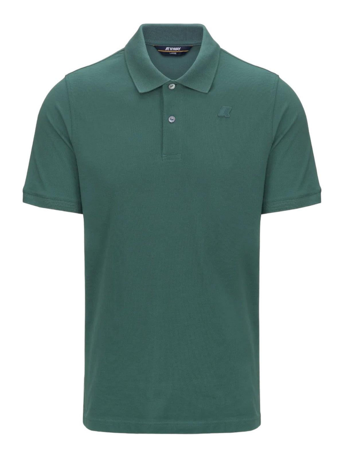 K-WAY T-Shirt e Polo Uomo Amedee K5127BW XE0 Verde - Stilato