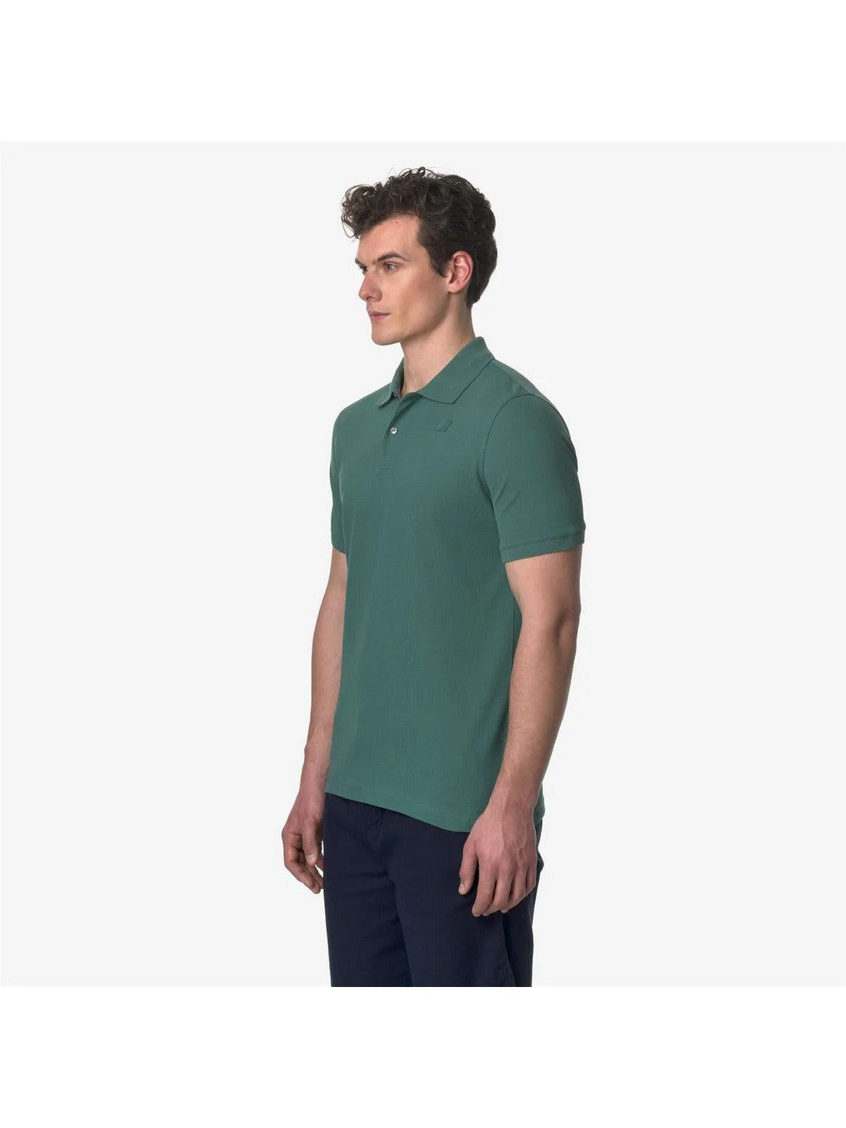 K-WAY T-Shirt e Polo Uomo Amedee K5127BW XE0 Verde - Stilato