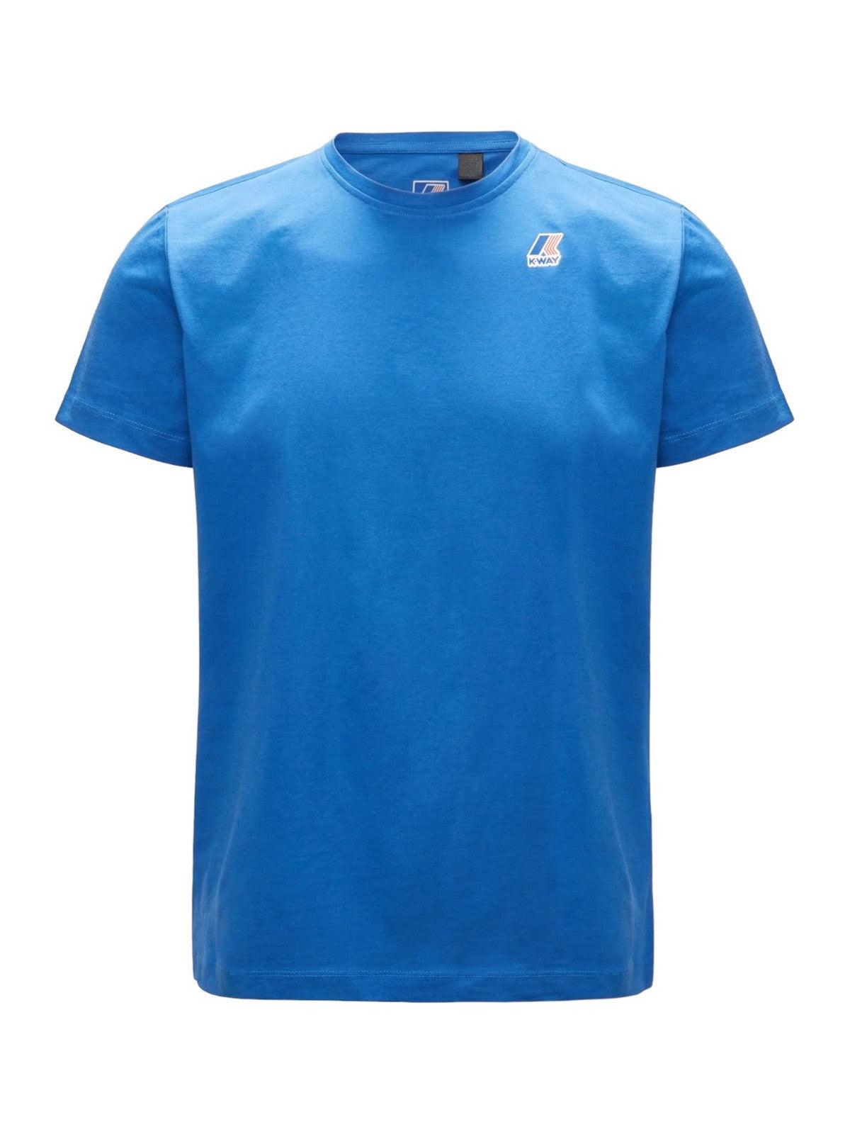 K-WAY T-Shirt e Polo Uomo Le vrai edouard K007JE0 063 Blu - Stilato