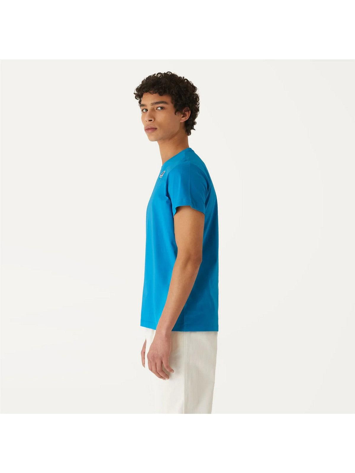 K-WAY T-Shirt e Polo Uomo Le vrai edouard K007JE0 91B Blu - Stilato