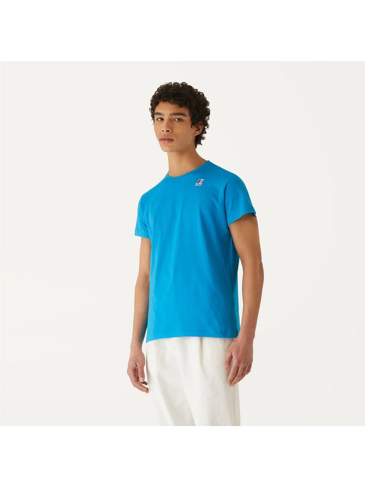 K-WAY T-Shirt e Polo Uomo Le vrai edouard K007JE0 91B Blu - Stilato