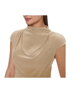 GUESS Top Donna Sl Turtle Nk Febe To W4RP40 KAQL2 G1DQ Beige - Stilato