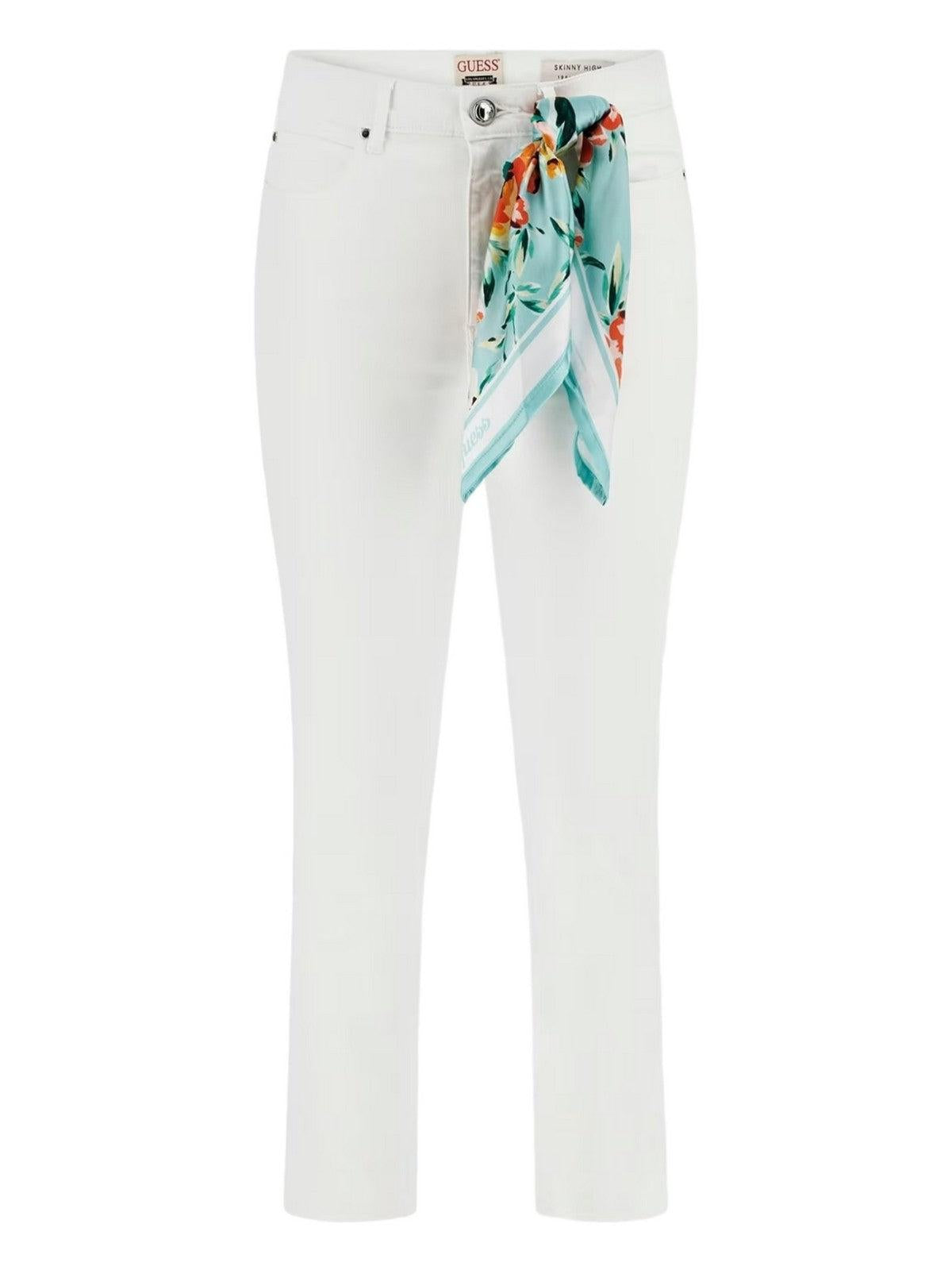 GUESS Pantalone Donna 1981 Capri W4GA91 W93CE G011 Bianco - Stilato