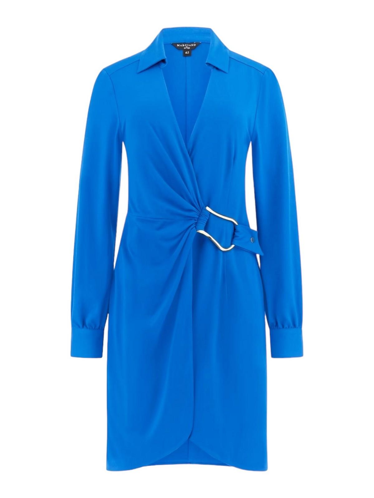 MARCIANO Abito Donna AUSTIN WRAP DRESS 4GGK40 6230Z G7R4 Blu - Stilato