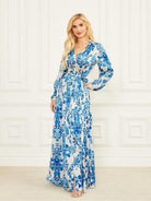 MARCIANO Abito Donna NOMAD MAXI DRESS 2GGK70 9700Z P7PT Blu - Stilato