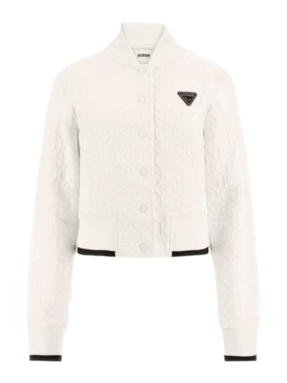 GUESS SPORT Felpa Donna Cheri Baseball Sweat V4RQ07 KBSL0 F0AH Bianco - Stilato