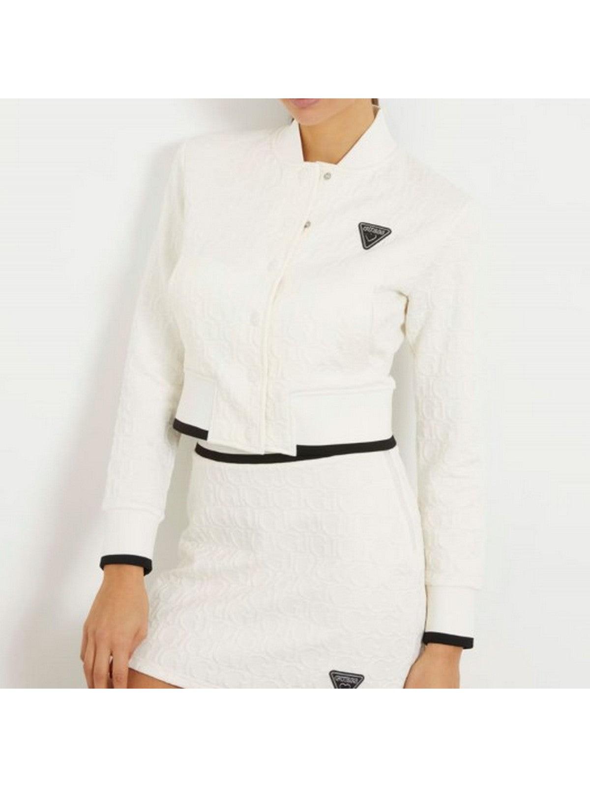 GUESS SPORT Felpa Donna Cheri Baseball Sweat V4RQ07 KBSL0 F0AH Bianco - Stilato
