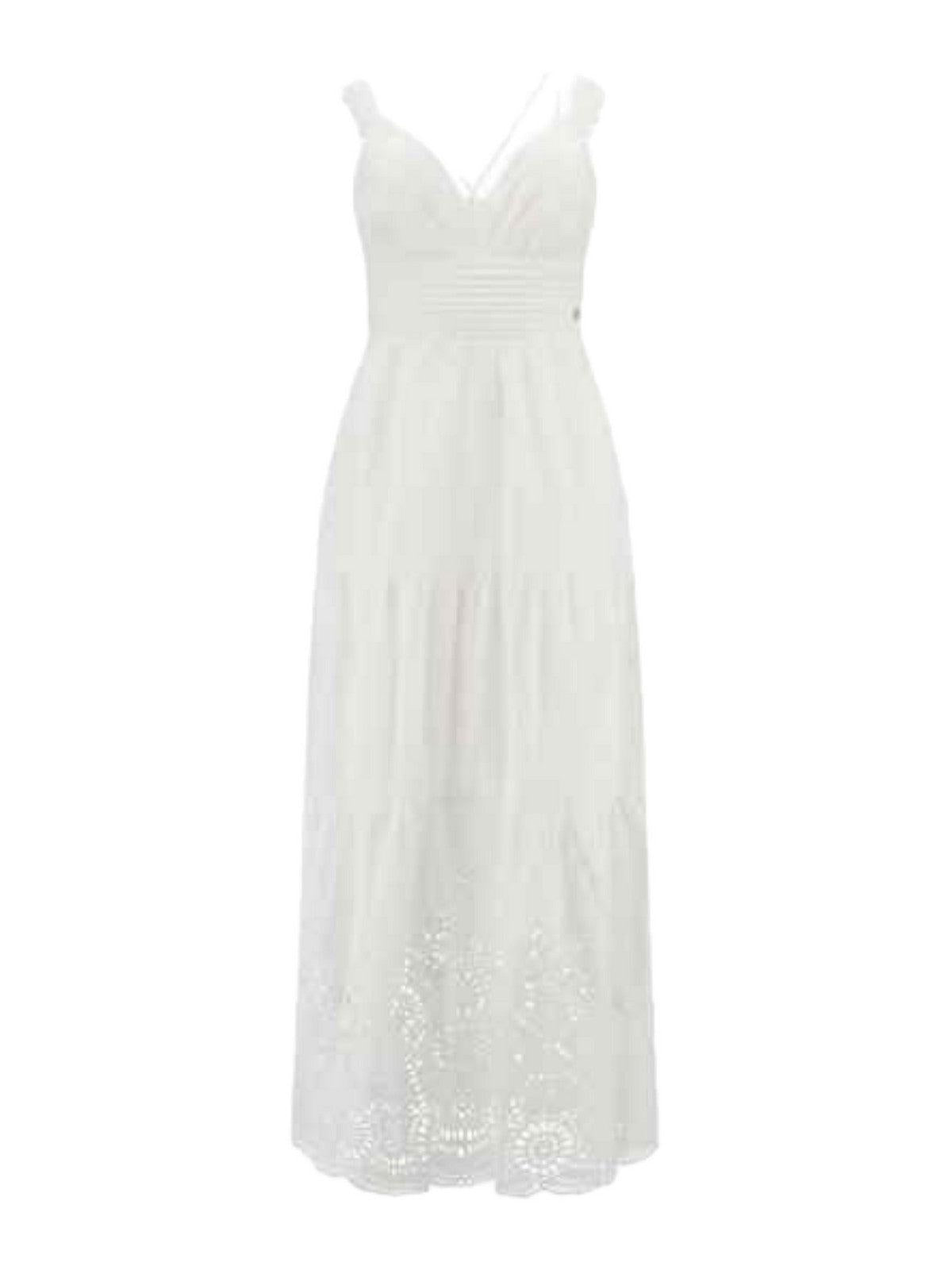 GUESS Abito Donna Sl Palma Long Dress W4GK46 WG571 G011 Bianco - Stilato