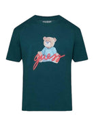 GUESS T-Shirt e Polo Uomo SS BSC GUESS BEAR TE M4RI81 K9RM1 F8L4 Verde - Stilato