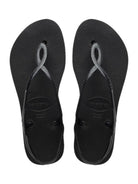 HAVAIANAS Infradito Donna Hav. Luna Flatform 4148600.0090 Nero - Stilato