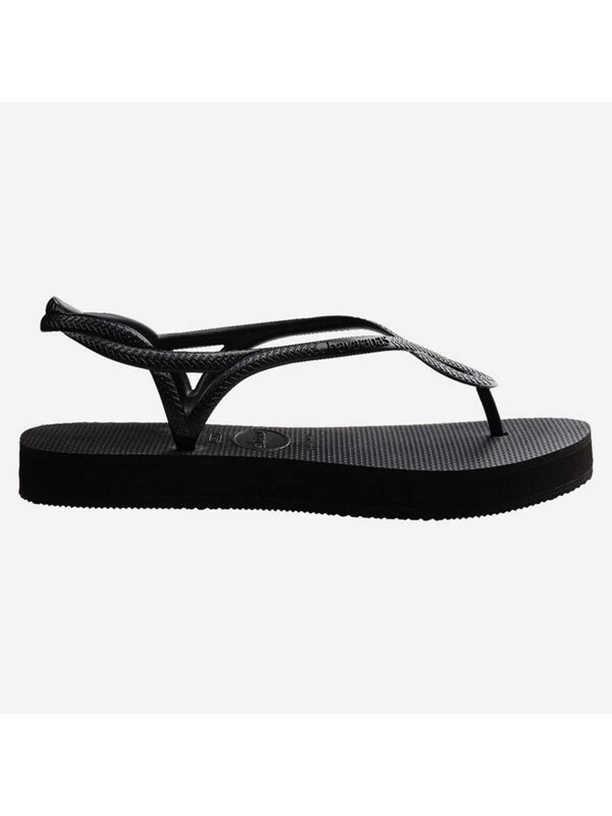 HAVAIANAS Infradito Donna Hav. Luna Flatform 4148600.0090 Nero - Stilato