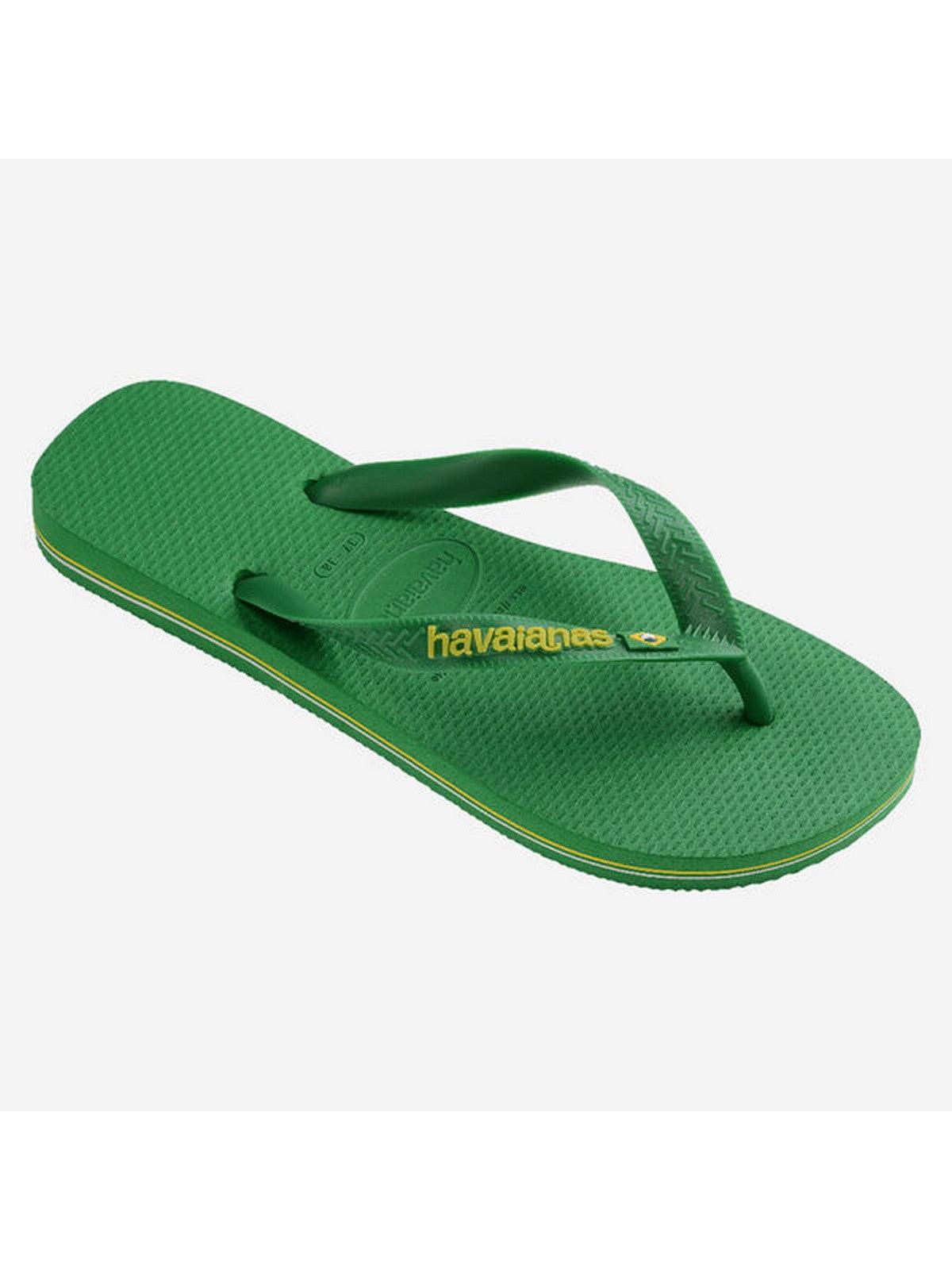 HAVAIANAS Infradito Unisex adulto Hav. Brasil Logo Neon 4149370.6758 Verde - Stilato