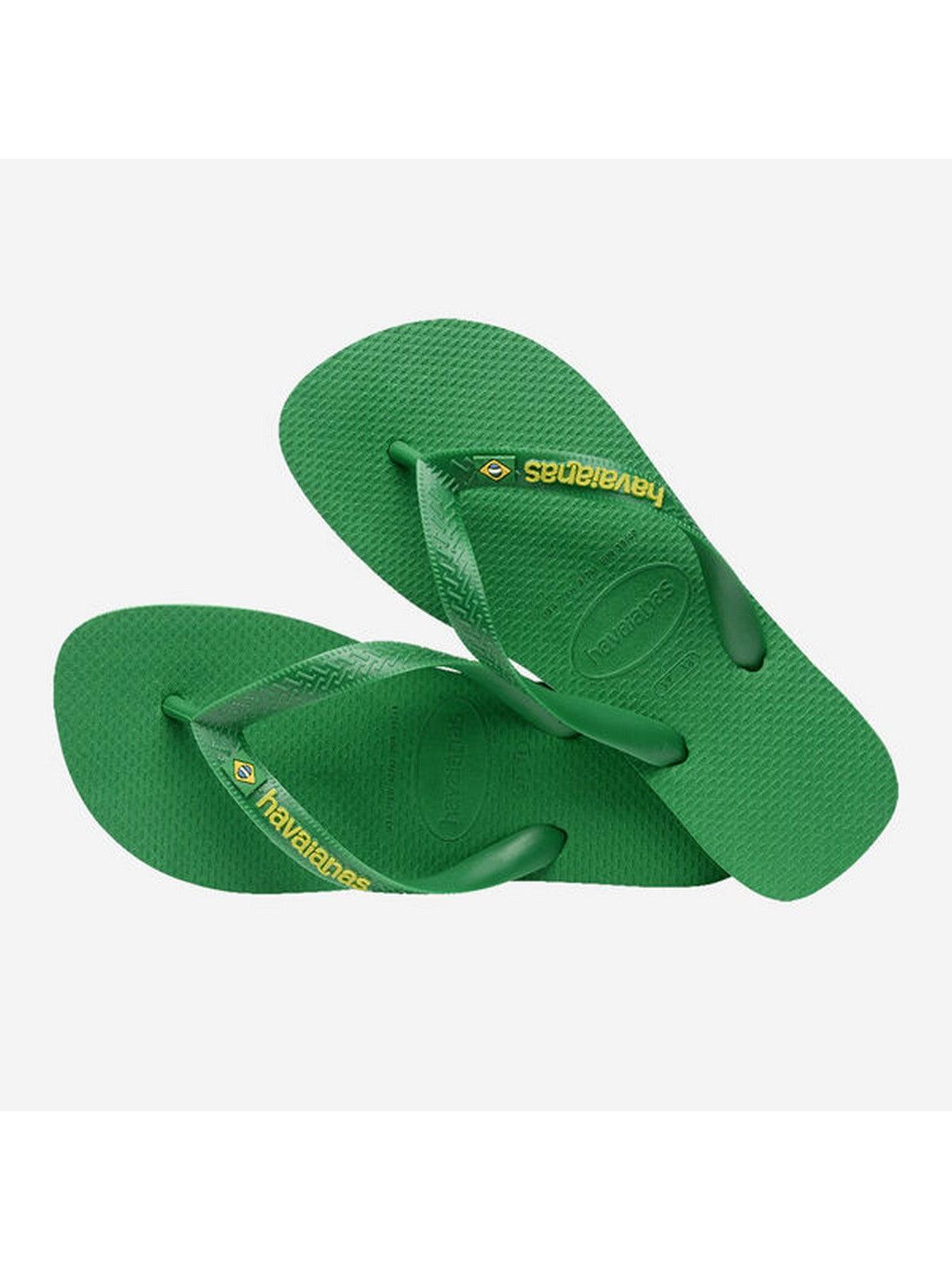 HAVAIANAS Infradito Unisex adulto Hav. Brasil Logo Neon 4149370.6758 Verde - Stilato