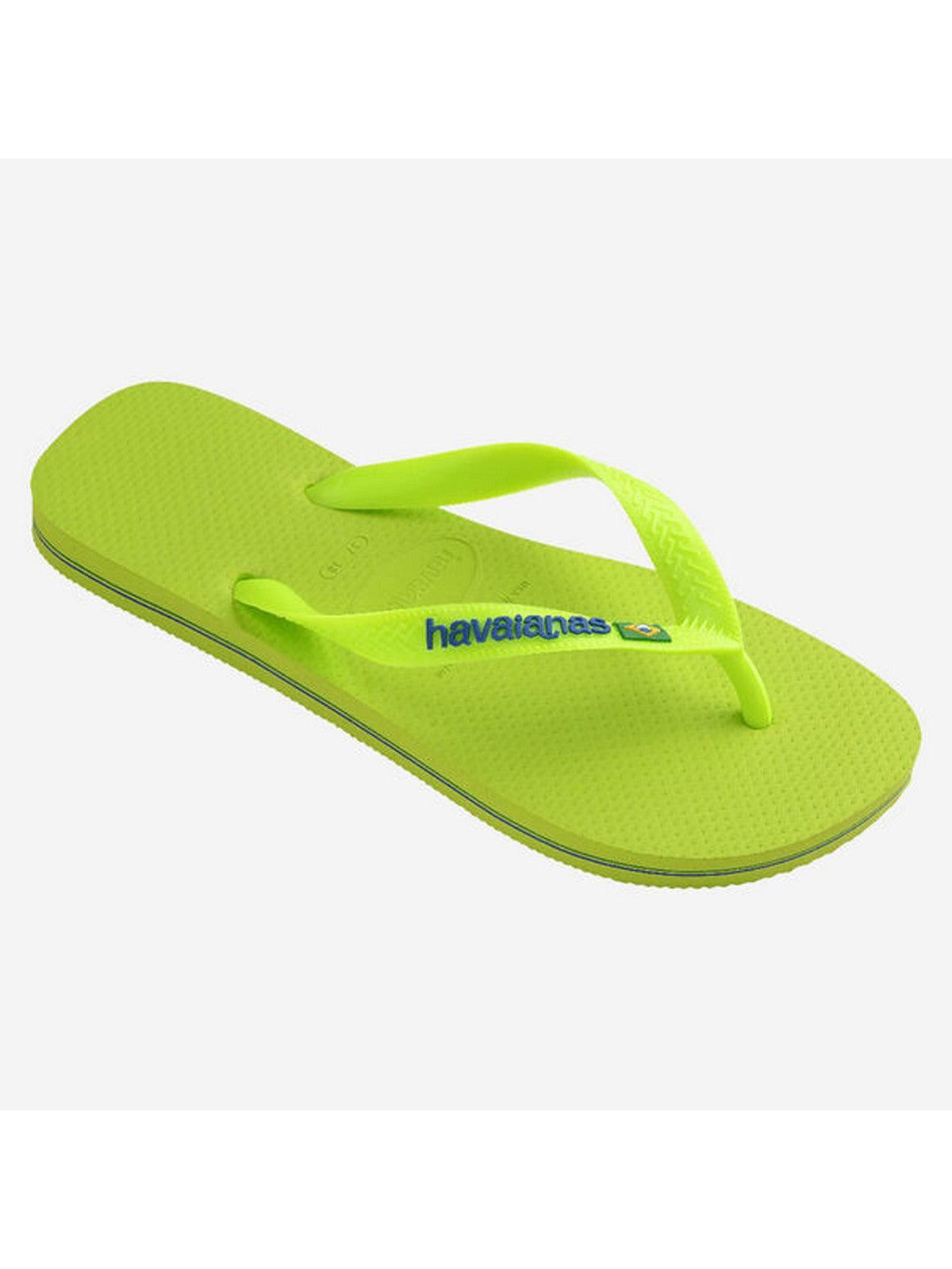 HAVAIANAS Infradito Unisex adulto Hav. Brasil Logo Neon 4149370.7344 Verde - Stilato