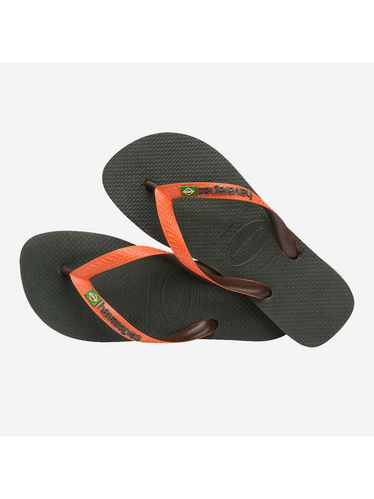 HAVAIANAS Infradito Unisex adulto Hav. Brasil mix 4123206.7074 Verde - Stilato