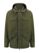 K-WAY Giubbino Uomo Erhal Linen Blend 2L K7131DW ANR Verde - Stilato