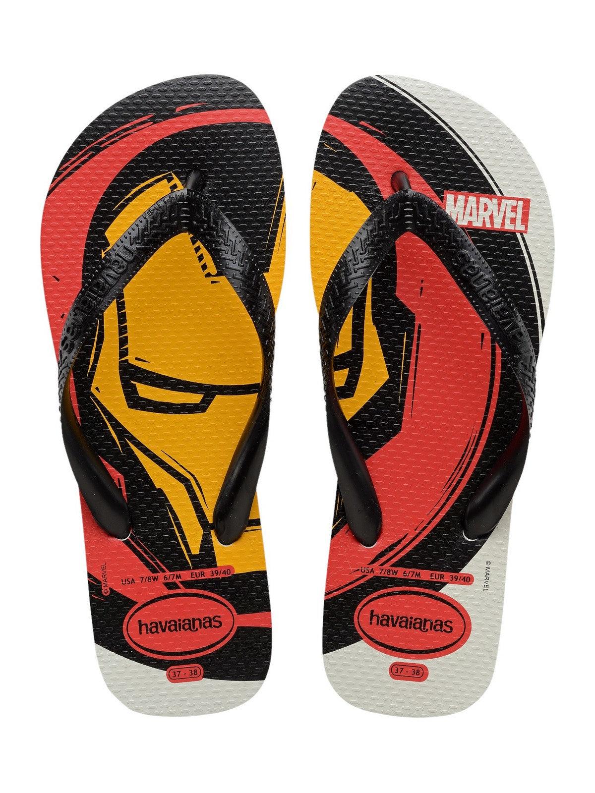 HAVAIANAS Infradito Uomo Hav. Top Marvel Logomania 4146953.0001 Bianco - Stilato