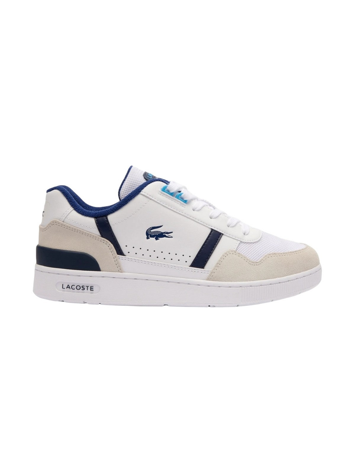 LACOSTE Sneaker Uomo T-CLIP 124 5 SMA 747SMA0071 080 Bianco - Stilato