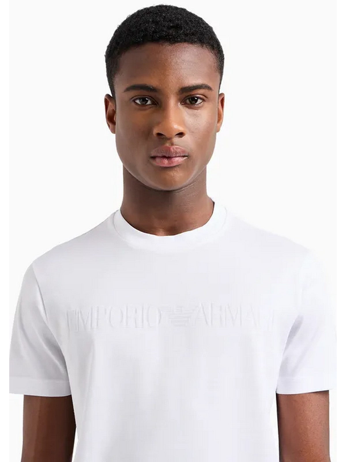 Armani white t shirt hotsell