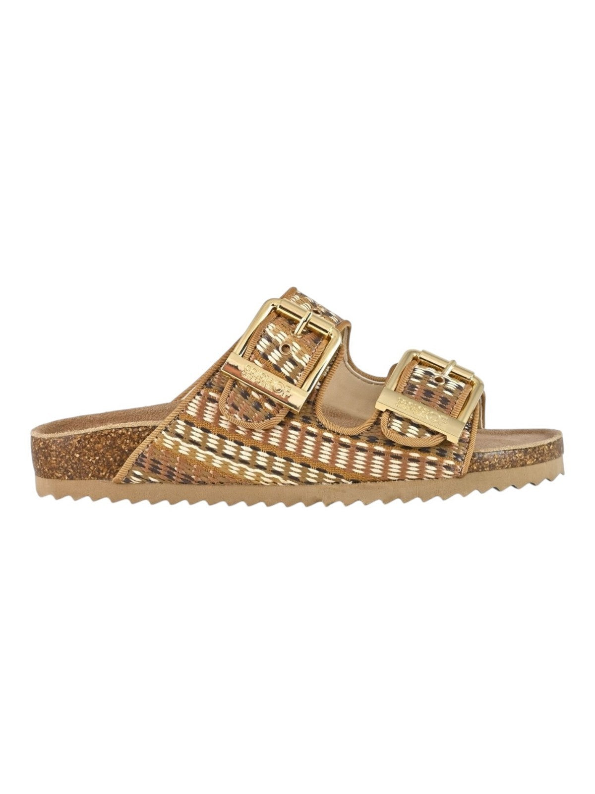COLORS OF CALIFORNIA Sandalo Donna two buckle sandal in rafia HC.BIO500 NAT NATURAL