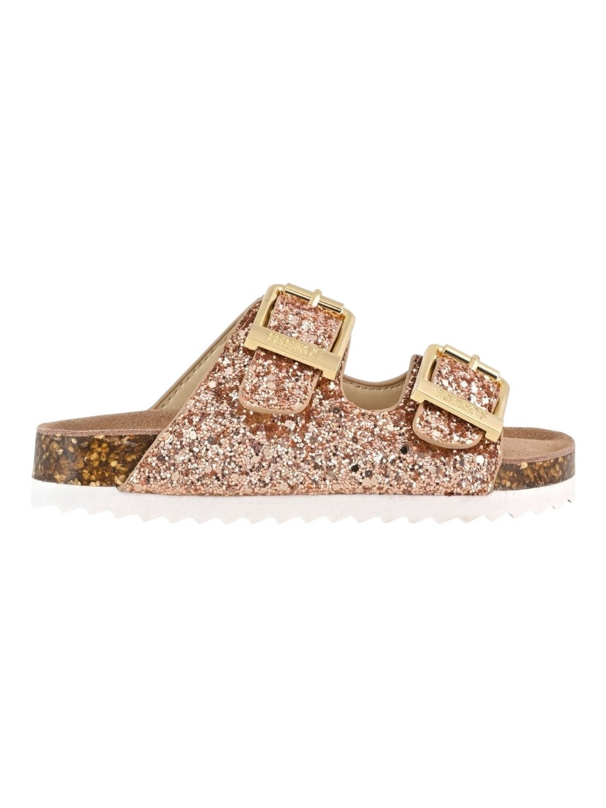 COLORS OF CALIFORNIA Sandalo Bambine e ragazze Glitter Sandal 2 Buckles HC.2415N PKGOL PINK GOLD