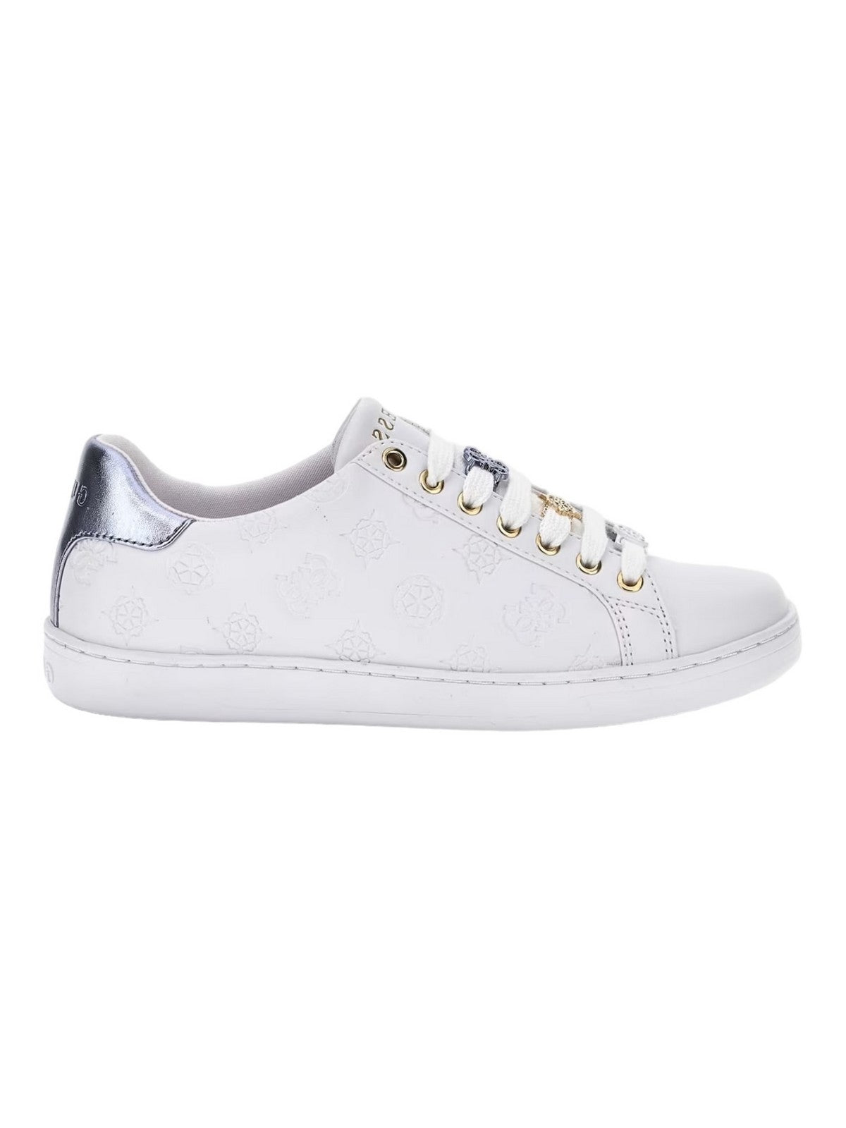 GUESS Sneaker Donna Rosenna FLJROS ELE12 WHIBL Bianco - Stilato