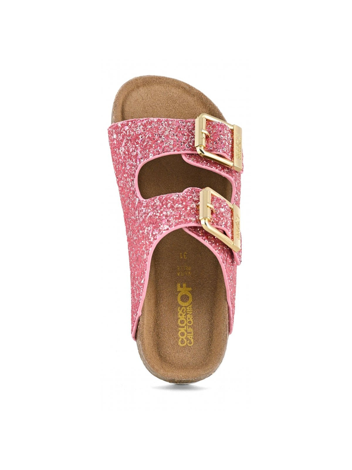 COLORS OF CALIFORNIA Sandalo Bambine e ragazze Glitter Sandal 2 Buckles HC.2415N SUNC SUNSET CORAL