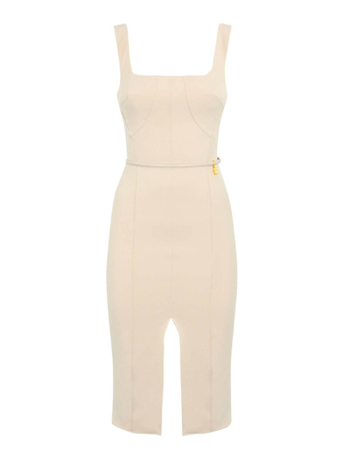 ELISABETTA FRANCHI Abito Donna AB53841E2 193 Avorio - Stilato