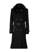 GUESS Cappotto Donna AMELIA DOUBLE BREAST BELT COAT W4BL46 WGKI2 JBLK Nero - Stilato