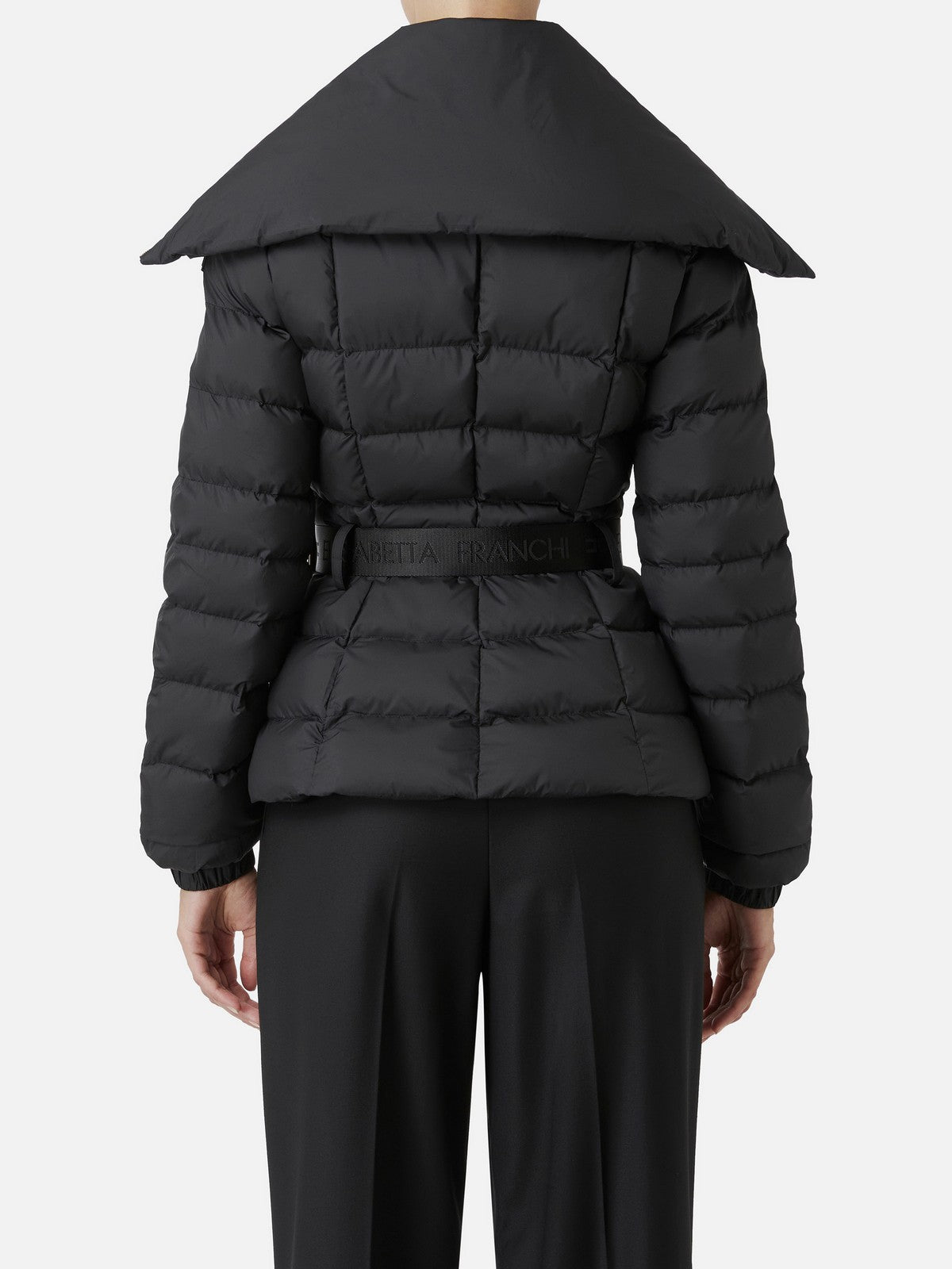 ジャケット ELISABETTA FRANCHI Woman Jacket Black PI76D 110 Elisabetta Franchi Black Down Jacket Women PI76D46E2 110