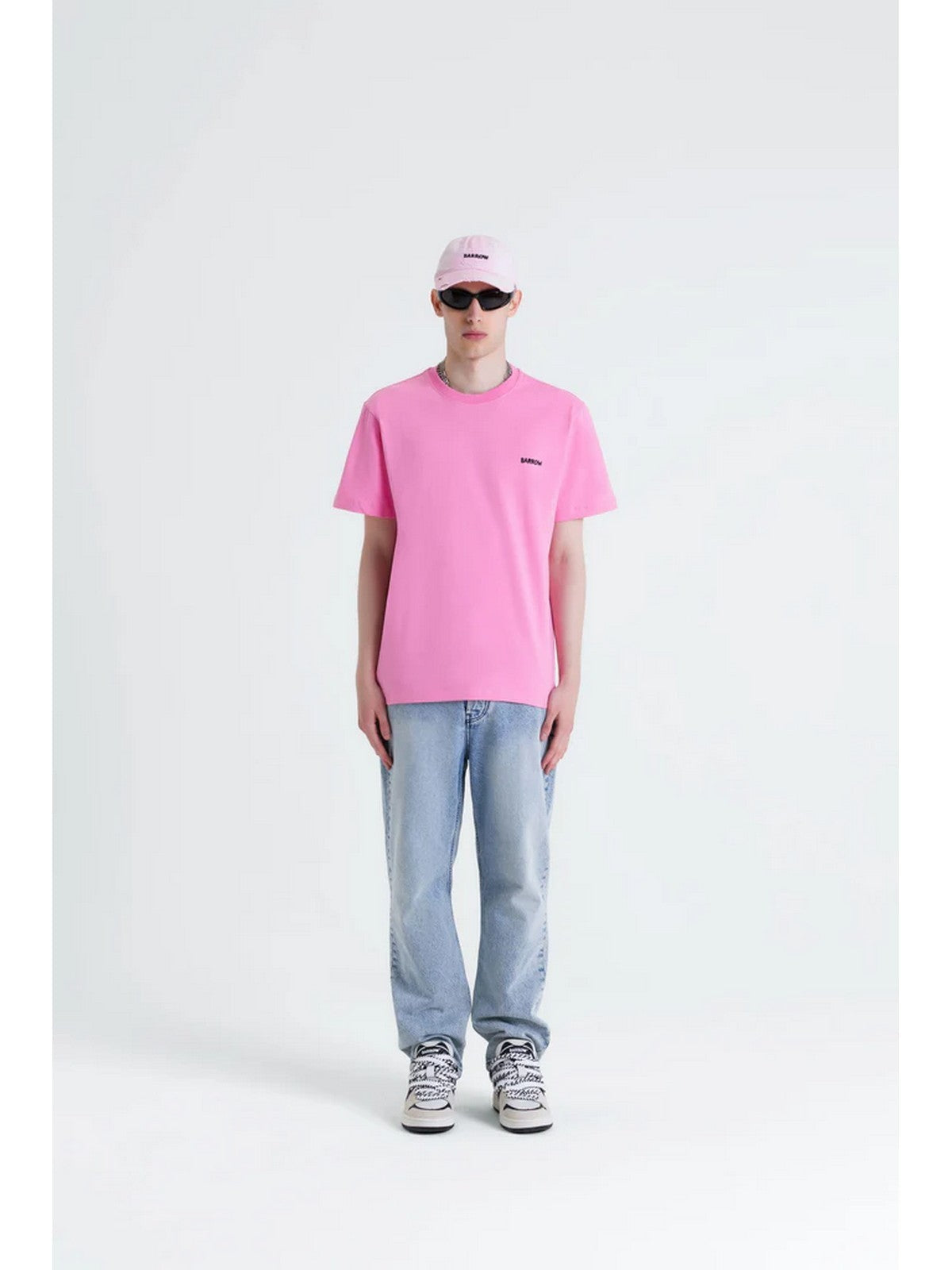 Tシャツ・カットソー BARROW Men T-shirt Pink S5BWUATH152 BW036 Tシャツ・カットソー BARROW Men T-shirt Pink S5BWUATH152