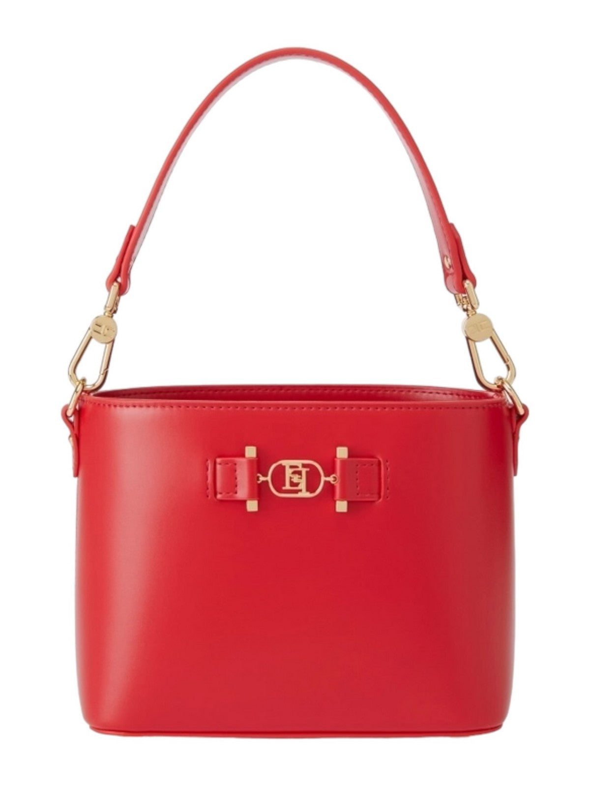 Elisabetta Franchi Borsa Secchiello Rosso Morsetto Logo Donna BS60A46E2 CG5 - Stilato