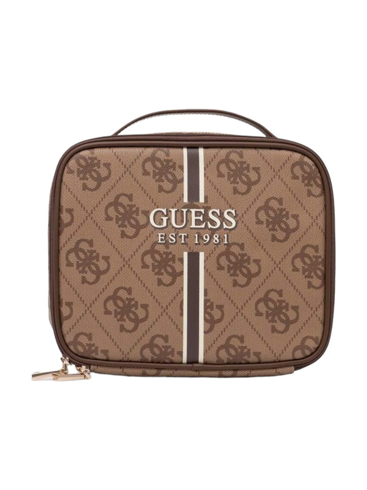 GUESS Beauty Case Damen Kallisto Cosmetic Or TWB760 40450 LAM Braun Stilato