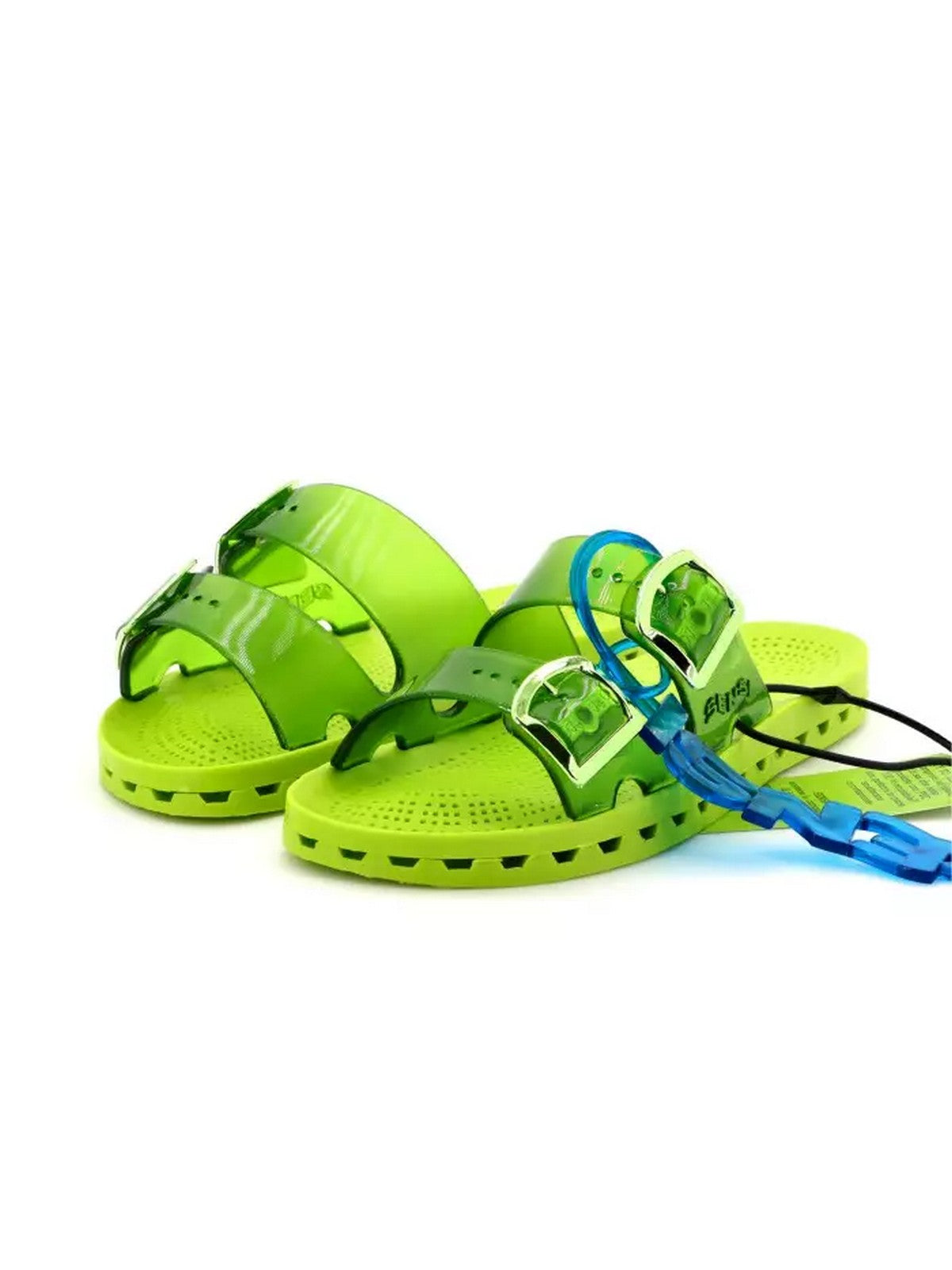 SENSI Ciabatta Unisex adulto LA JOLLA JELLY 4151/JL 202 Verde - Stilato