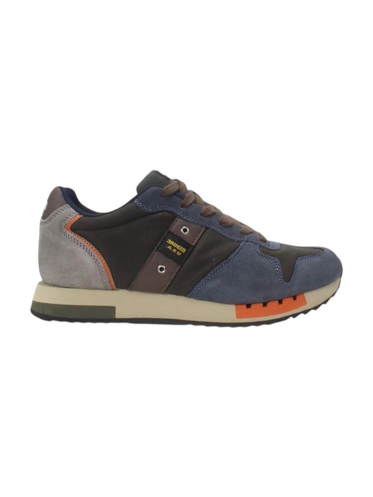 BLAUER Sneaker Uomo QUEENS F4QUEENS01/WAX NVY/MIL Blu