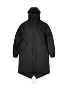 RAINS Giubbino Unisex adulto Fishtail Parka 18140 BLA Nero - Stilato