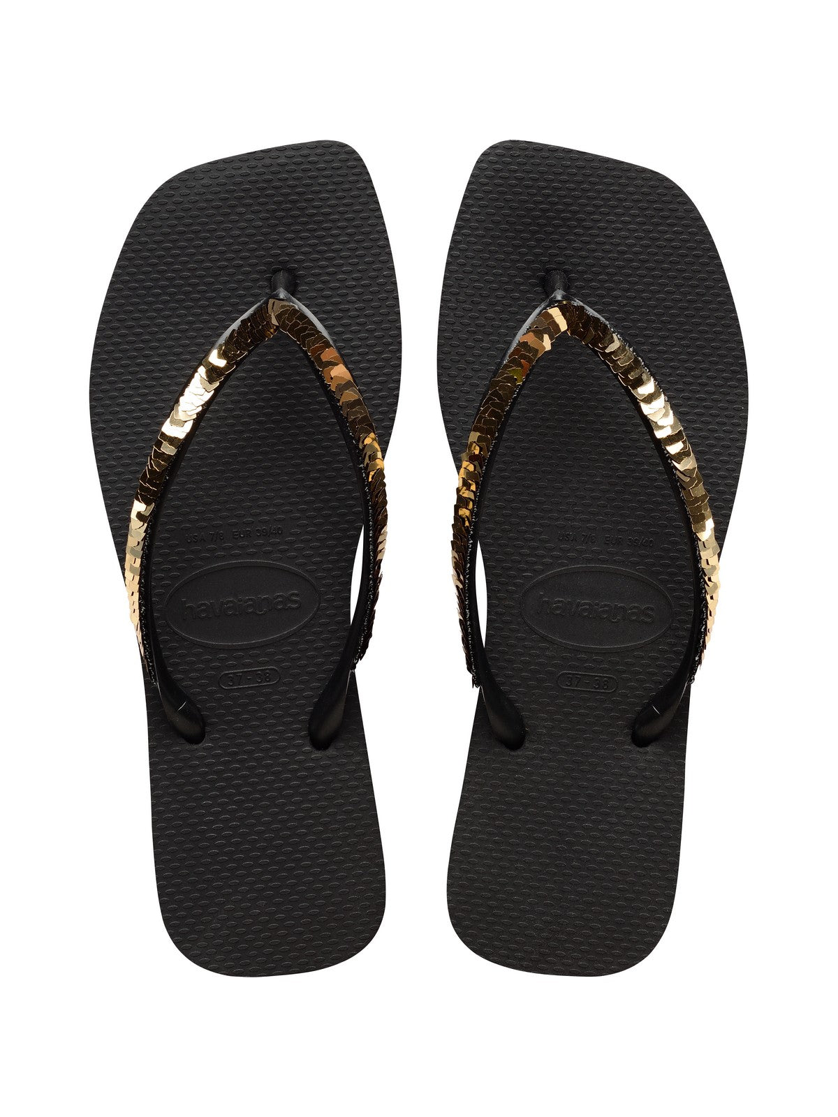 Black and gold havaianas on sale