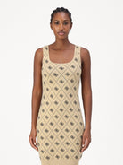 GUESS Abito Donna SARAH 4G SL DRESS SWTR W4BK98 Z3JD2 FN3N Beige - Stilato