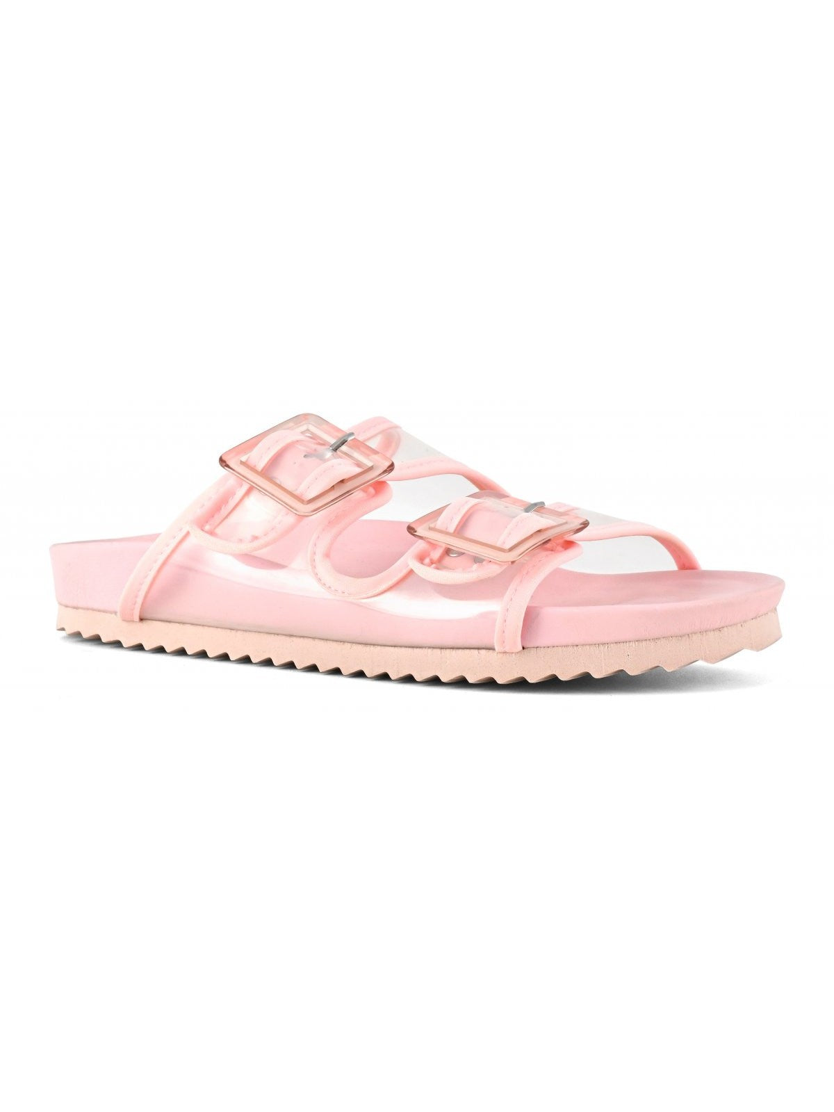 COLORS OF CALIFORNIA Sandalo Donna two buckle plexi sandal HC.BIO404 FPIN Rosa - Stilato