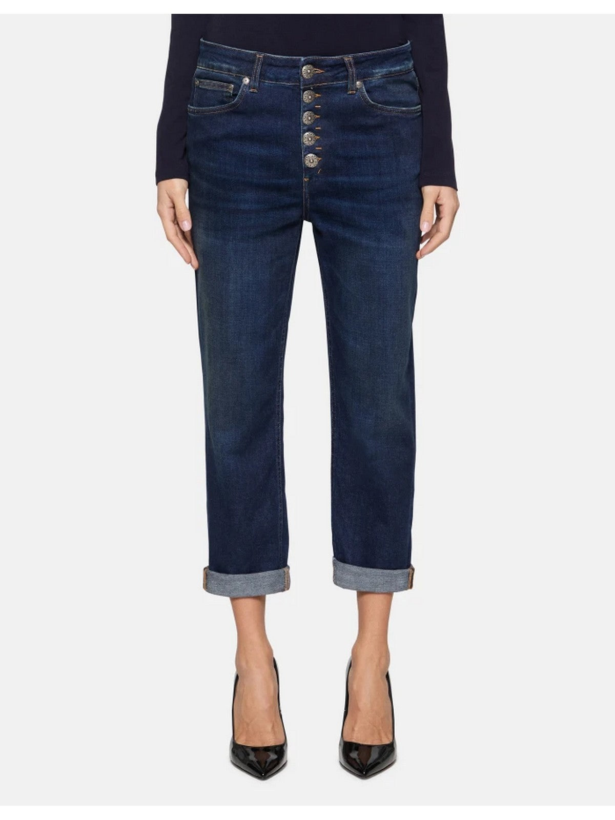 Jeans Blu Vita Bassa Dondup Donna - Koons Gioiello DP268B DS0345D HV7 800 - Stilato