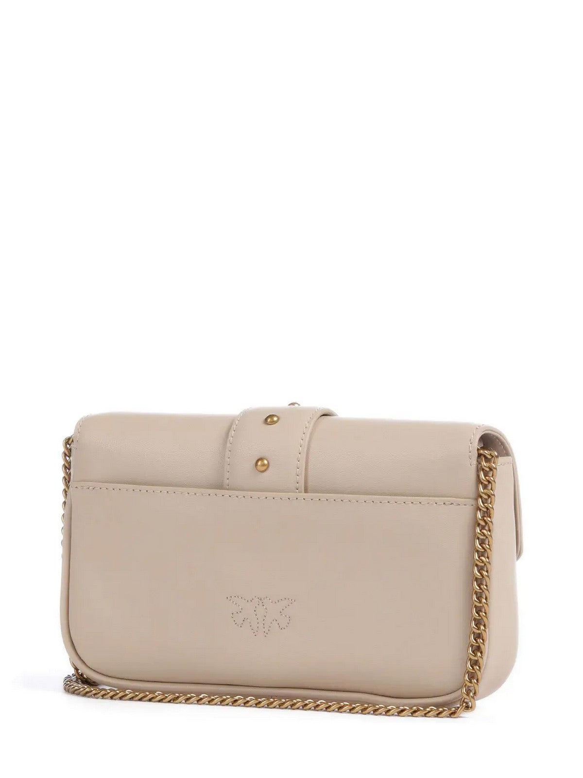 Pinko Borsa Donna Beige Love One Pocket Vitello Seta 100061-A0F1 C50Q - Stilato