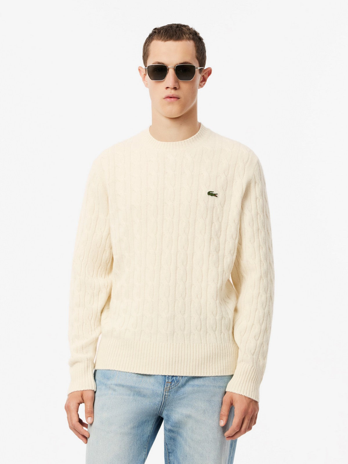 LACOSTE Maglione Uomo  AH2924 XFJ Beige