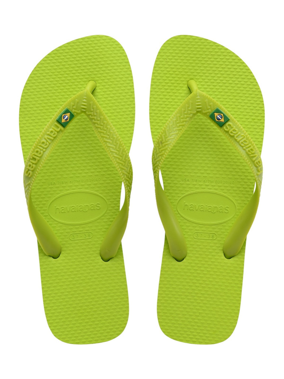 HAVAIANAS Infradito Unisex adulto Hav. Brasil 4000032.7344 Verde - Stilato