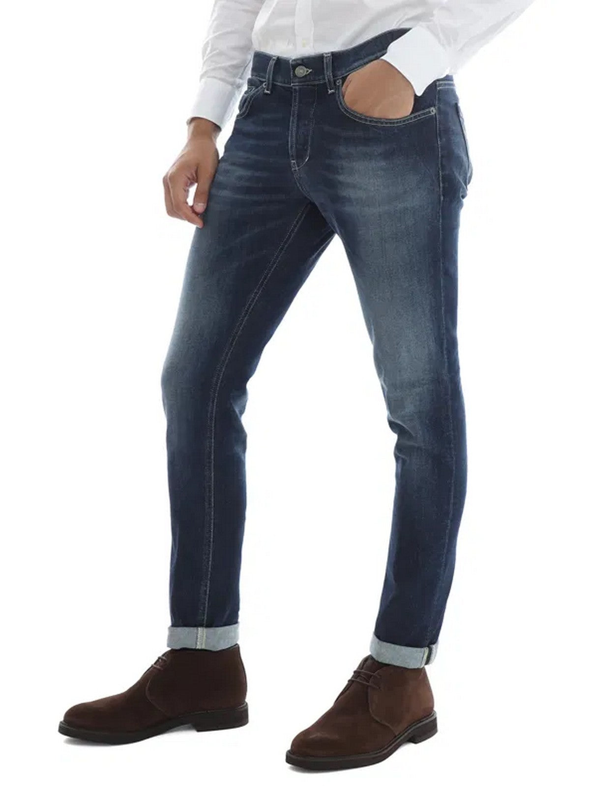 Jeans Blu Skinny Dondup Uomo - George UP232 DSE340U HS4 800 - Stilato