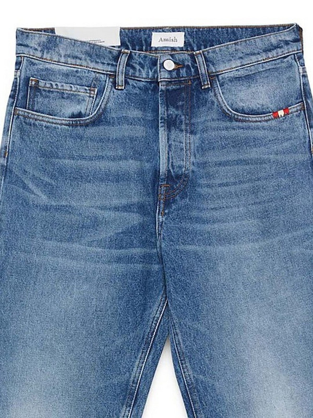 AMISH Jeans Uomo Jeremiah straight AMU042D4352159 C0999 Blu