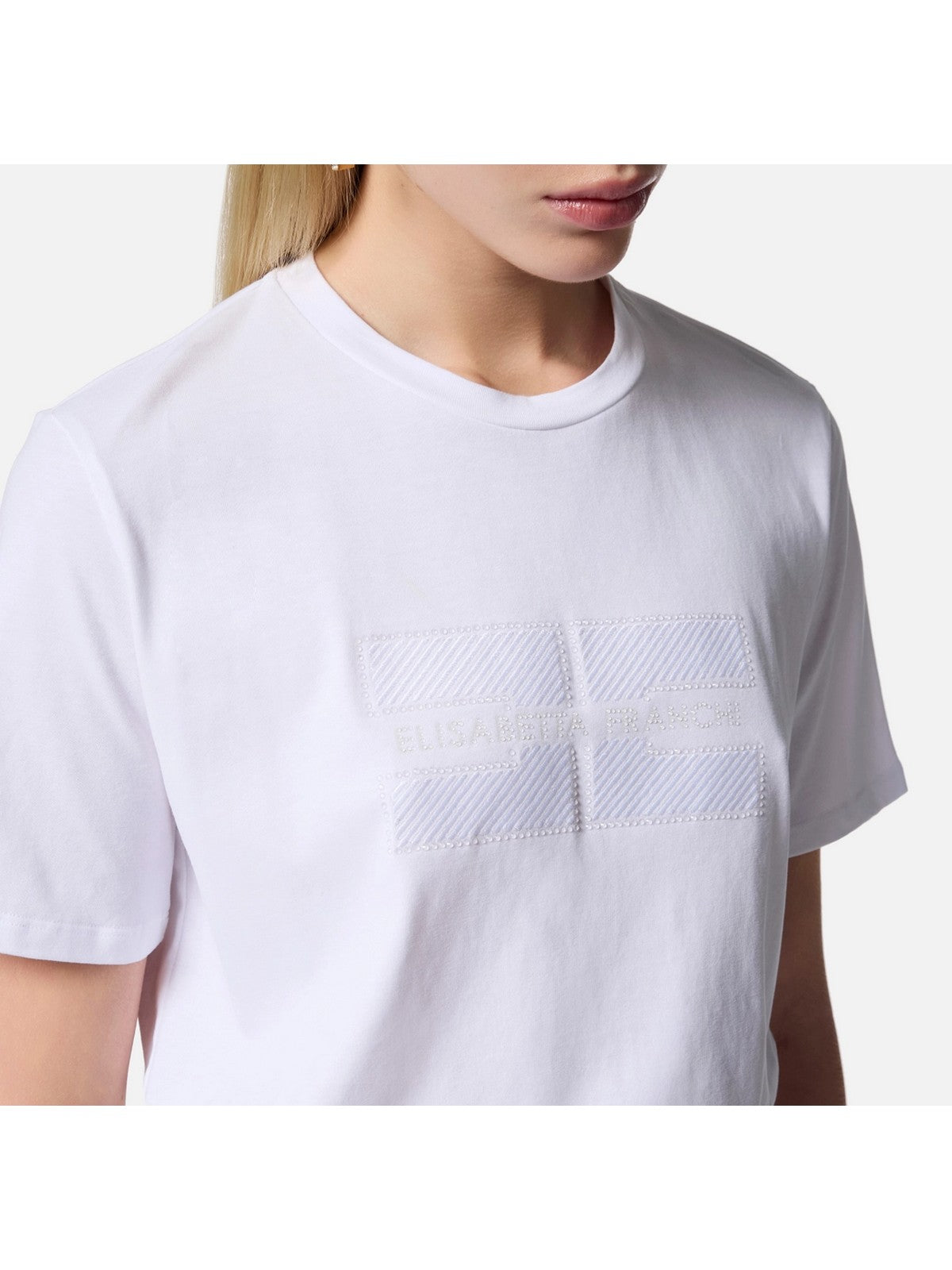 ELISABETTA FRANCHI T-Shirt e Polo Donna MA00251E2-270 Bianco ELISABETTA FRANCHI T-Shirt e Polo Donna MA00251E2-270 Bianco